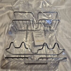 Silver Metal Dish Rack